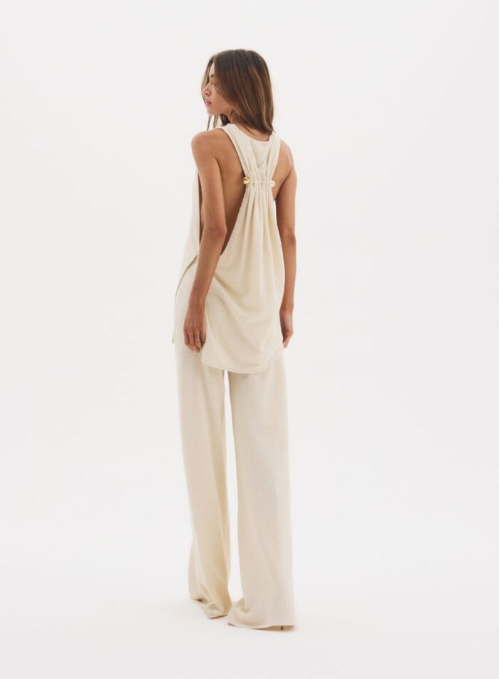 CONJUNTO BLUSA/CALCA ZAYA BEGE ITALIAN - Imagem 2