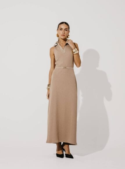 VESTIDO GOLA MAVIE NATURAL
