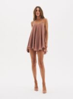 CONJUNTO BLUSA/SHORT/CAPA NAOMI MARROM ANIS - Imagem 4