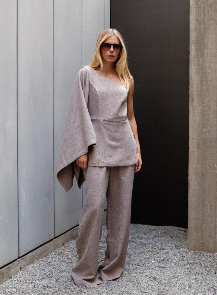 BLUSA CARLA ARM.2 CHOCO - Imagem 1