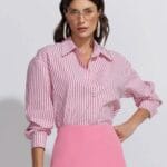 CAMISA TRICOLINE STRIPE VERMELHO