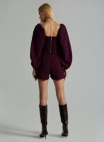 SHORT MARCELA ARM.3 ROXO PROFUNDO - Imagem 3
