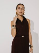 VESTIDO GOLA MAVIE CHOCO - Imagem 2
