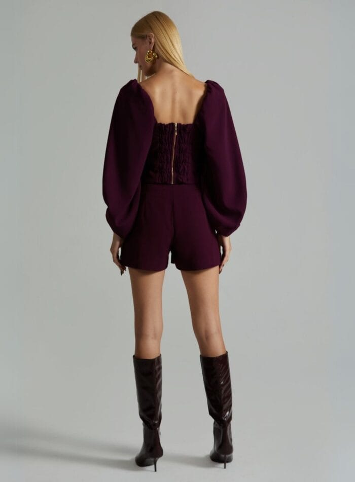 BLUSA BEATRIZ ARM.3 ROXO PROFUNDO - Imagem 2