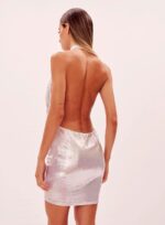 VESTIDO BRITNEY PRATA/BRANCO - Imagem 4
