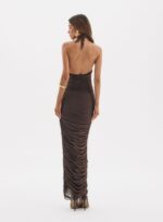 VESTIDO NAIALINE MARROM BEATEN BROWN - Imagem 4