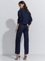 CALCA WIDE CROPPED DARK DENIM - Imagem 2