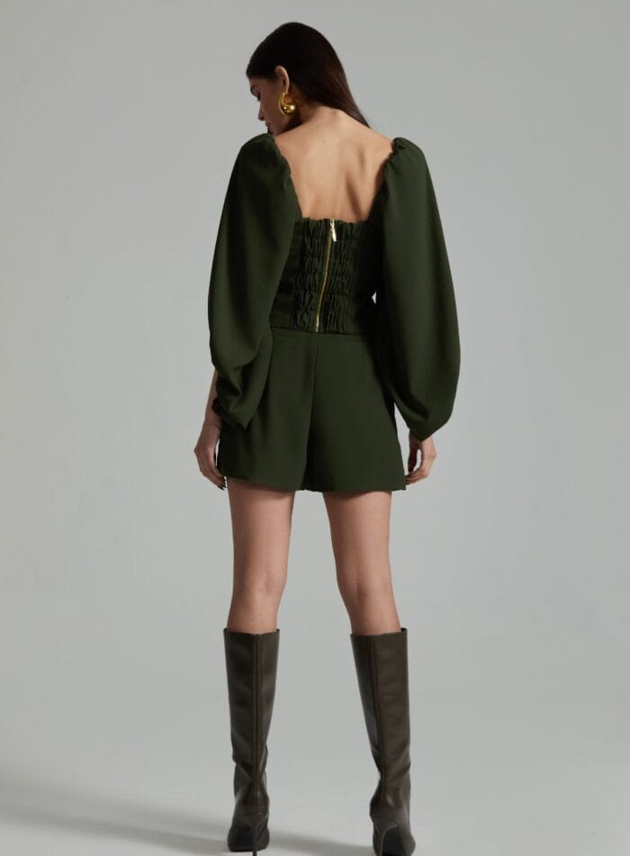 BLUSA BEATRIZ ARM.3 VERDE MOSS - Imagem 3