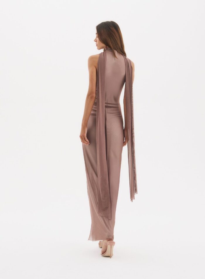 VESTIDO TULE VIOLET MARROM ANIS - Imagem 2