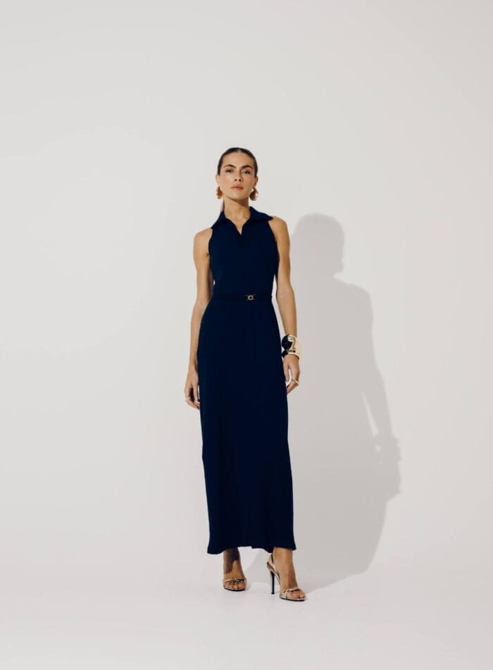 VESTIDO GOLA MAVIE ÍNDIGO - Imagem 3