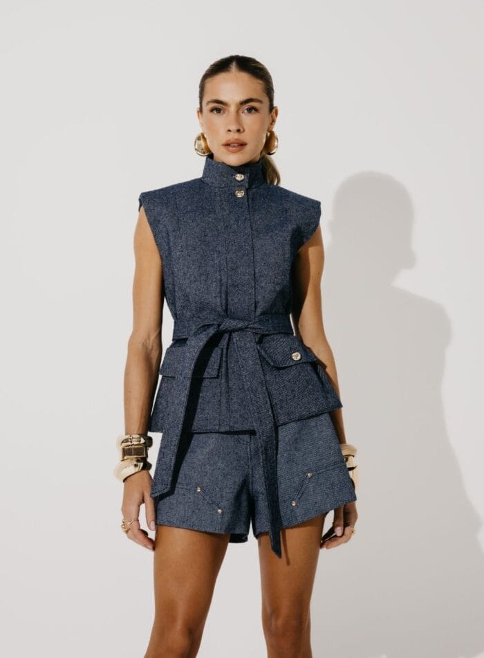SHORT TESSA INDIGO - Imagem 1