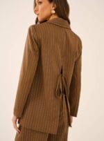 BLAZER RISCA DE GIZ CARAMELO - Imagem 4