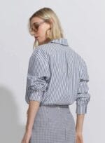 CAMISA TRICOLINE STRIPE MARINHO - Imagem 3