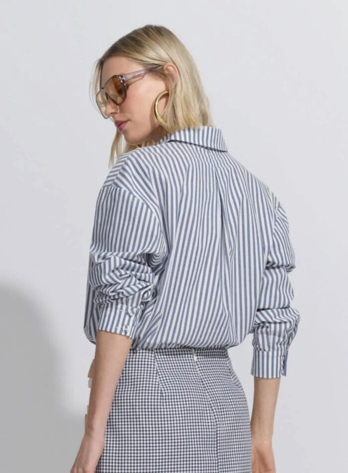 CAMISA TRICOLINE STRIPE MARINHO - Imagem 3
