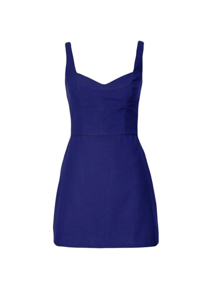 VESTIDO CURTO RECORTES COLORS MARINHO - Imagem 3