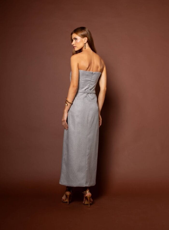 VESTIDO MIDI FRANCESCA GRAFITE - Imagem 2