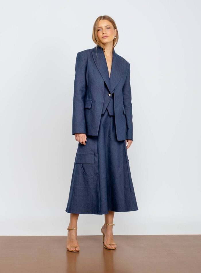 SAIA MIDI CECILIE DENIN - Imagem 3