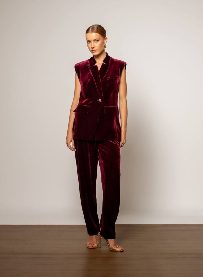 BLAZER SEM MANGA DARJA MERLOT - Imagem 2
