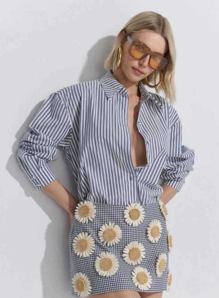 CAMISA TRICOLINE STRIPE MARINHO - Imagem 2