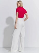 CALCA WIDE LEG CINTO ALFAIATARIA COLORS OFF WHITE - Imagem 2