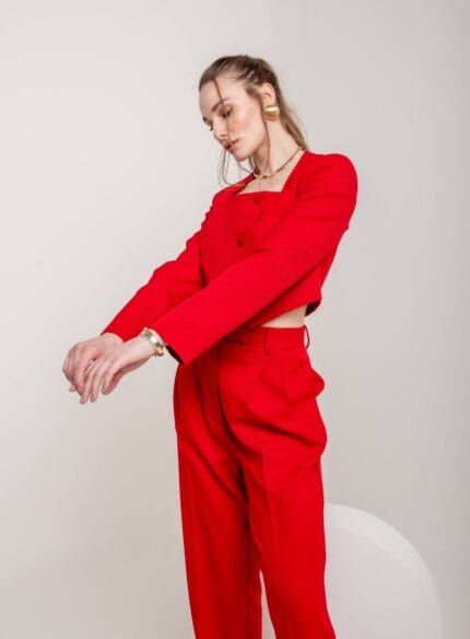 Blazer Jessie Red Velvet