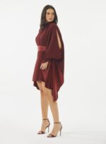 VESTIDO PATRICIA  ARMORIAL BORDEAUX - Imagem 2