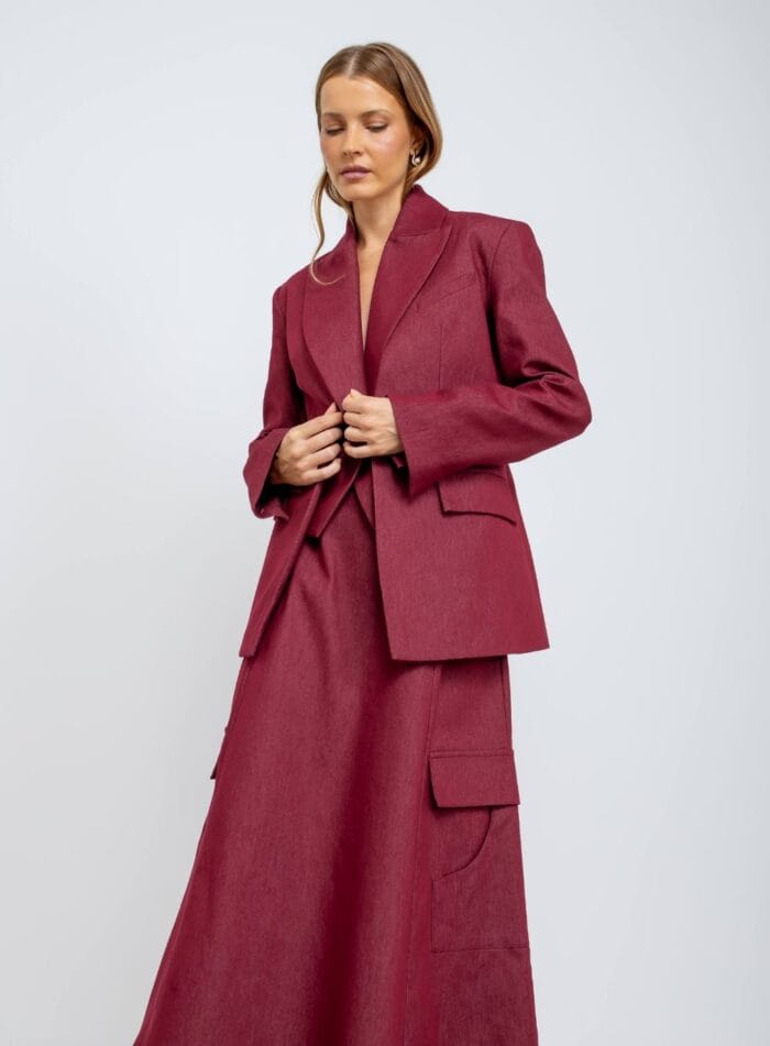 BLAZER CECILIE MERLOT - Imagem 1