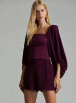 BLUSA BEATRIZ ARM.3 ROXO PROFUNDO - Imagem 4