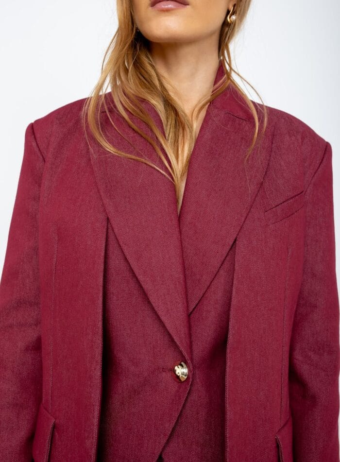 BLAZER CECILIE MERLOT - Imagem 3