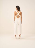 VESTIDO CREPE FRENTE OFF WHITE - Imagem 2