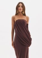 VESTIDO FELICITY MARROM BEATEN BROWN - Imagem 3