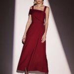 VESTIDO MIDI GARDINE LUX BORDO HARLOW
