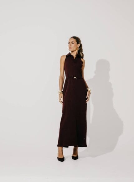 VESTIDO GOLA MAVIE CHOCO