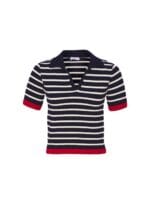 BLUSA POLO LISTRAS TRICOT NAVY - Imagem 4