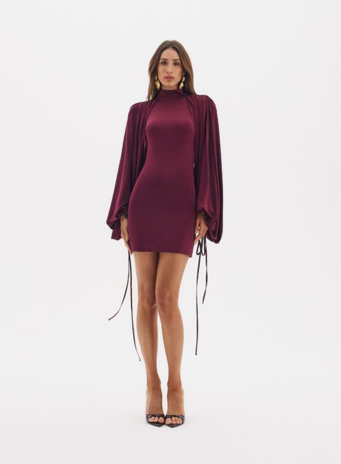 VESTIDO NINA BORDO FORTE - Imagem 1