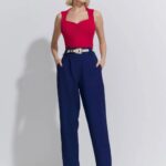 CALCA CENOURA ALFAIATARIA COLORS MARINHO