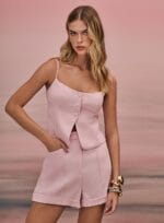 SHORT COM BARRA ITALIANA ROSA - Imagem 2