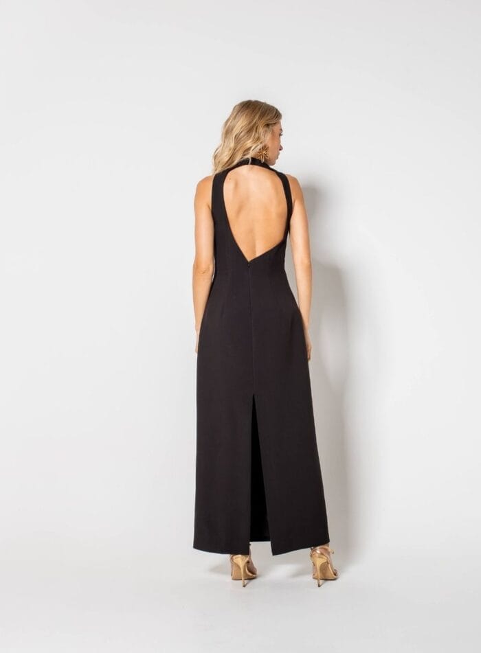 VESTIDO MIDI DAFNE PRETO - Imagem 2