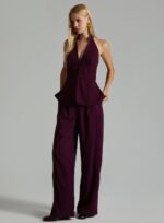 CALCA REBECA ARM.3 ROXO PROFUNDO