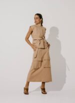 SAIA MIDI TESSA HONEY - Imagem 4