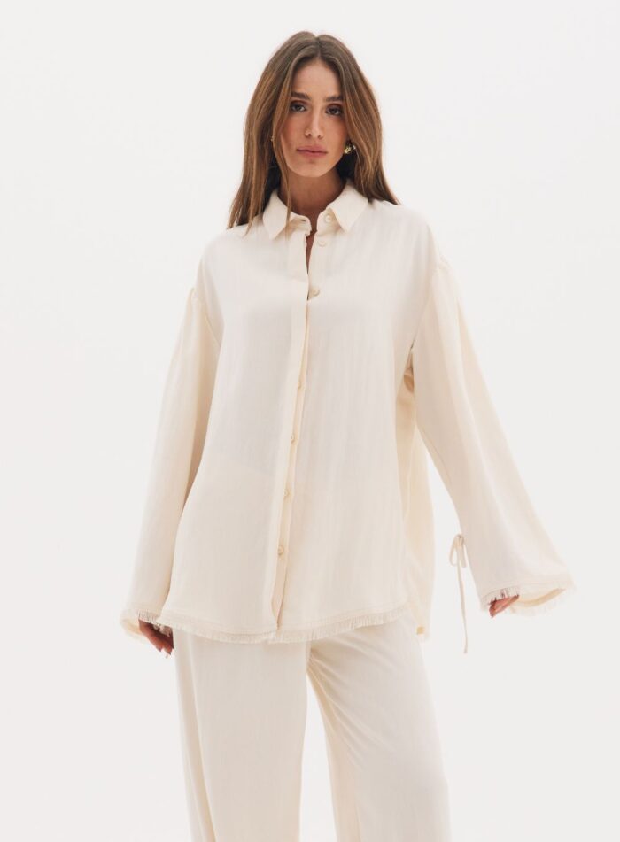 CAMISA BELINDA BEGE ITALIAN - Imagem 1