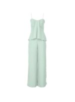 CONJUNTO BLUSA FENDA CALCA WIDE CREPE MUNIQUE ACQUA - Imagem 3
