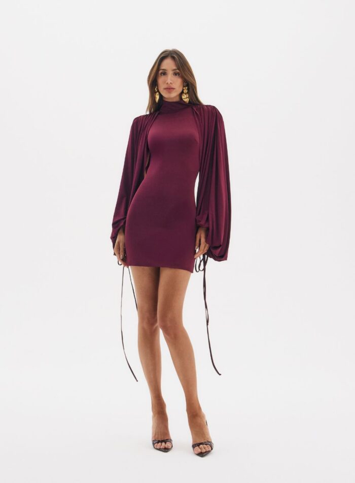 VESTIDO NINA BORDO FORTE - Imagem 4