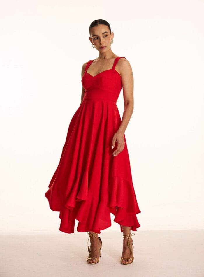 VESTIDO CARINA OH LINDA VERMELHO - Imagem 1