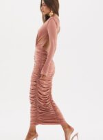 VESTIDO MARIANA MARROM BOTANIC - Imagem 4