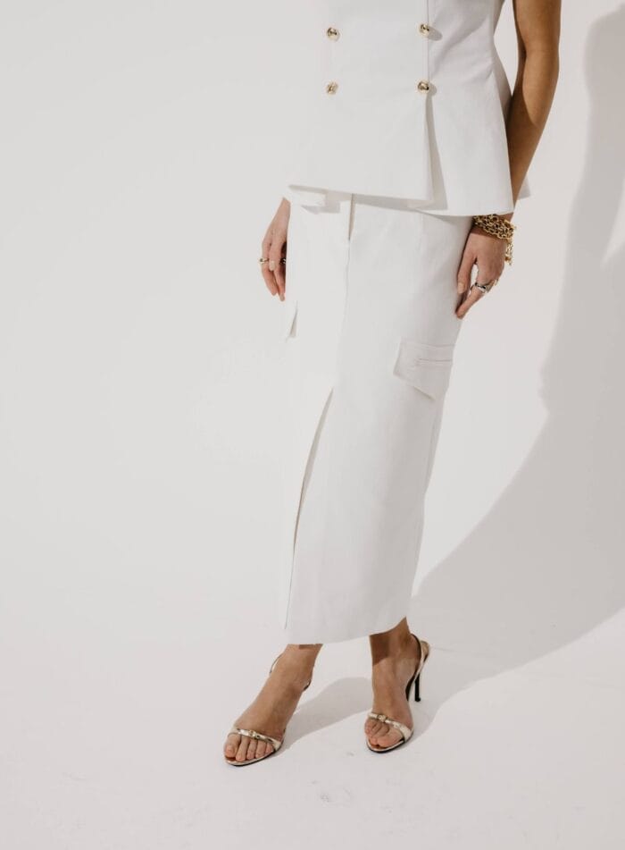 SAIA MIDI ALYSSA OFF WHITE - Imagem 3
