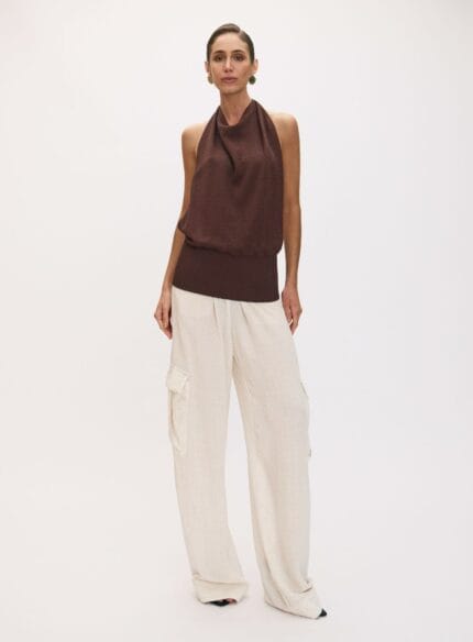 BLUSA TRICO CONNIL MARROM BEATEN BROWN