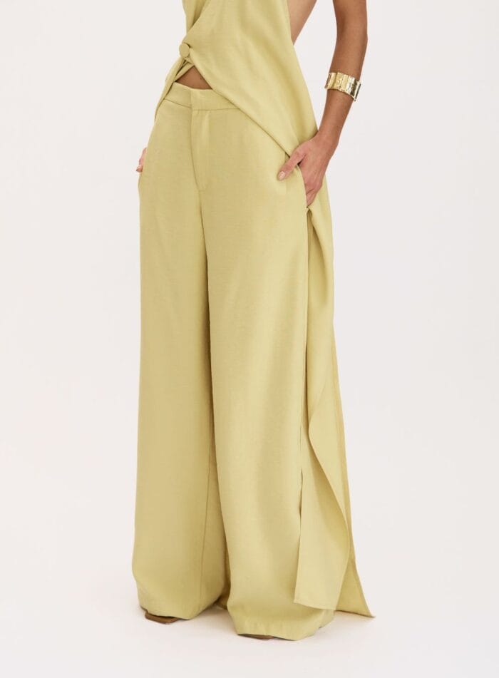 CONJUNTO COLETE E CALCA OLGA AMARELO GENGIBRE - Imagem 3