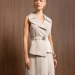 BLAZER SEM MANGA ANGELINE MOCHA