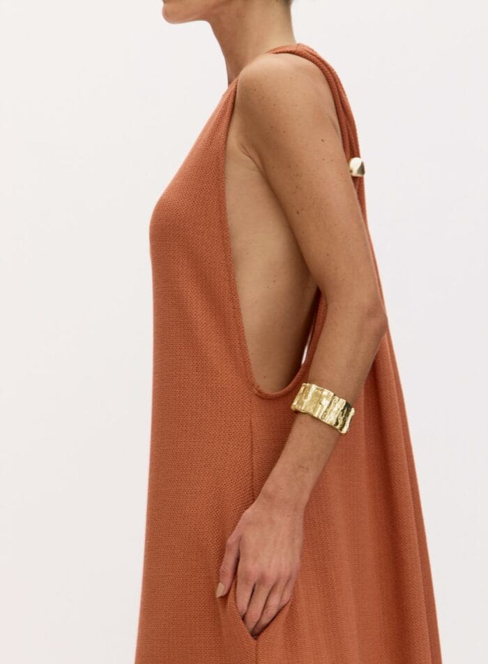 VESTIDO BEATRICE MARROM BOTANIC - Imagem 4